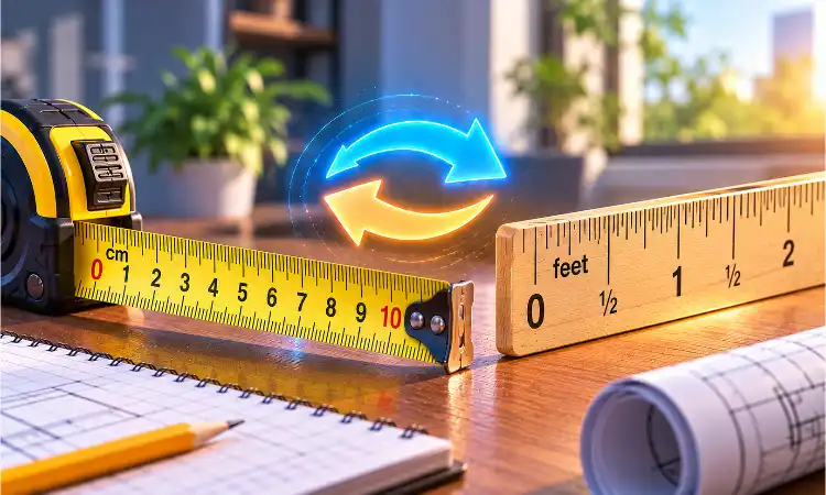 حاسبة تحويل السنتيمتر إلى قدم