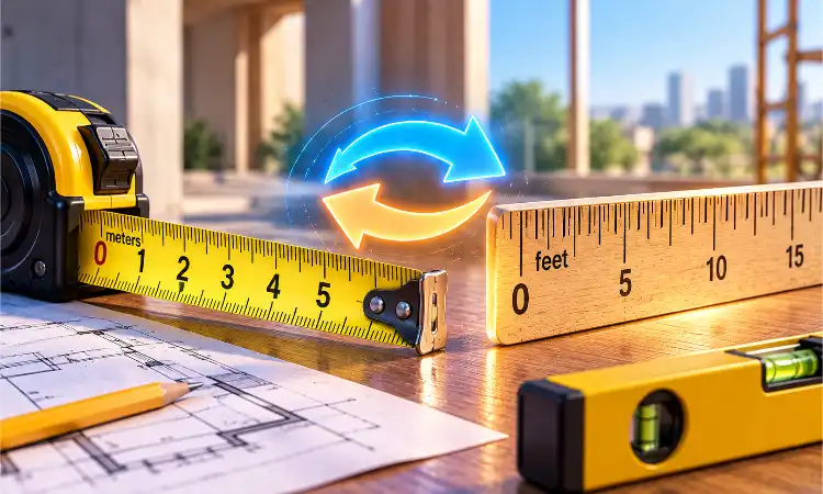 حاسبة تحويل المتر إلى قدم